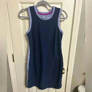Title Nine Speed Racer Sleeveless Dress Pickleball Tennis Blue Purple Size Small